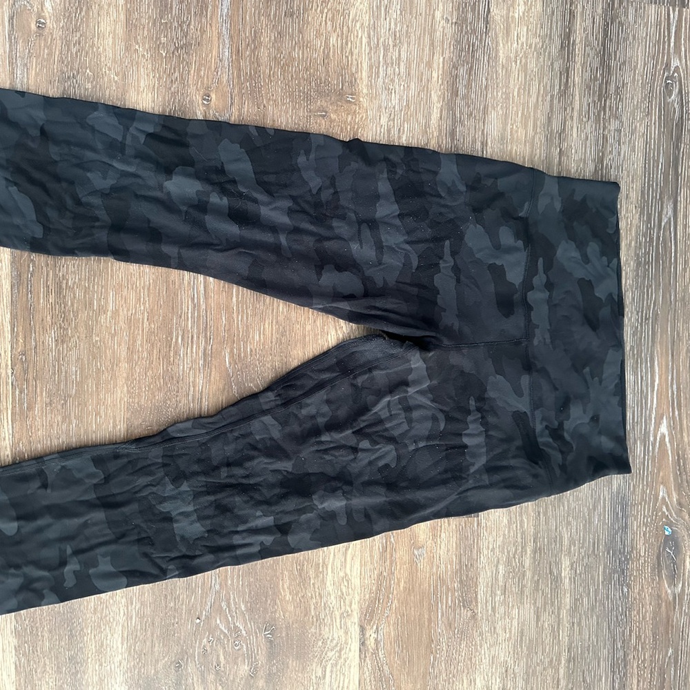 Lululemon Black Camouflage Leggings